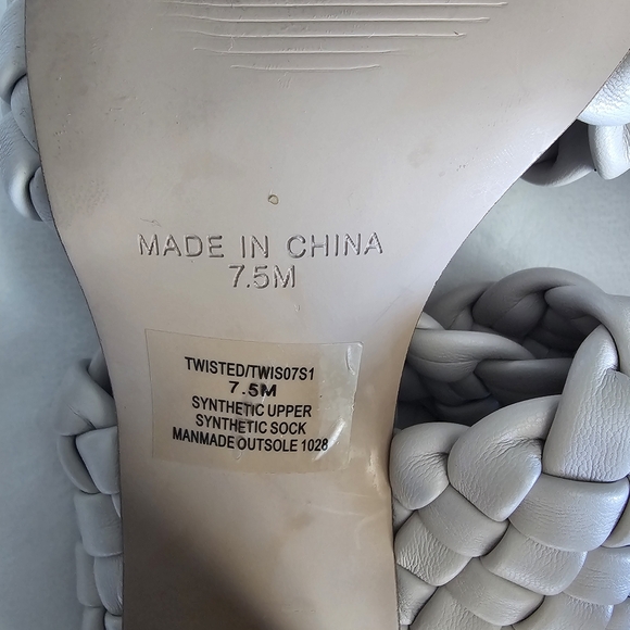 Steve Madden Sandals 7.5M Twisted Heeled - Picture 6 of 8